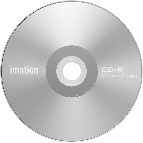 Miniatura 3 de Imation CD-R 52X 700MB/80Min Logo - Disco de datos grabable en blanco (50 unidades)