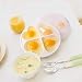 WIKEA To Go Microondas Steam Egg Poacher Maker para hasta 4 Huevos