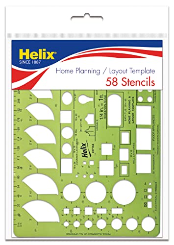 Maped Helix Home Planning Layout Drawing Template - 5 1/2'' x 9 1...