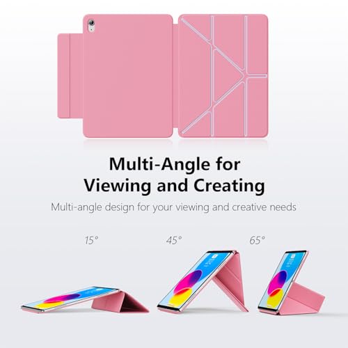 Image of for iPad (A16) 11th Generation Case 11 Inch 2025, iPad 10th Gen Case 10.9 Inch 2022, Convenient Magnetic Attachment, Two-Way Trifold Stand, Slim Tablet Cover Protection, Auto Sleep /Wake