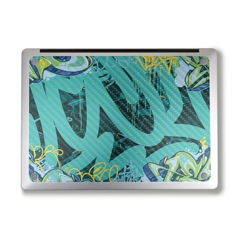 Image of Carbon Fiber Laptop Skin Compatible with Alienware M18 R2 (2024) - CyanTag - Premium 3M Vinyl Protective Wrap Decal Cover - Easy to Apply | Crafted in The USA by MightySkins