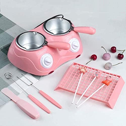 biteatey Chocolate Melting Pot Fondue Set Double Boiler Pot Kit Electric Chocolate Fountain Melter for Candy Cheese Baking Kitchen DIY Accessories