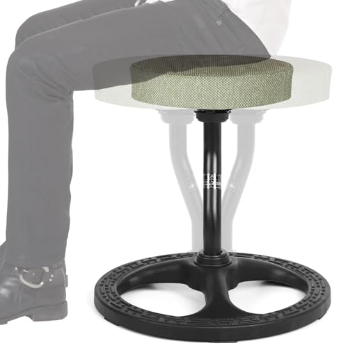 Image of ADHD Chair for Kids, Yoga Chairs for Adults, Wobble Stool Active Flexible Seating Desk Chair with Non-Slip Base and Washable Seat Cover for Stability, Balance, Yoga, Office, School, Classroom