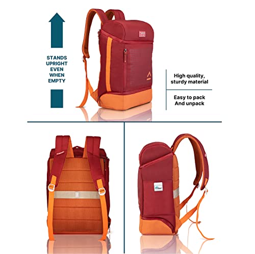 Image of uppercase Medium 21 Ltrs Office Overnighter (14.6 inch) Laptop Backpack 2700EBP1 3x more water repellent sustainable bags with rain proof zippers for Men, Women, Boys and Girls, 750 Days warranty