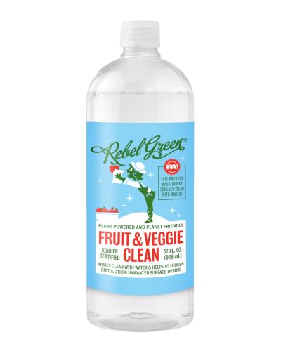 Rebel Green Fruit & Veggie Clean, Plant-Derived Produce Cleaner, Refill