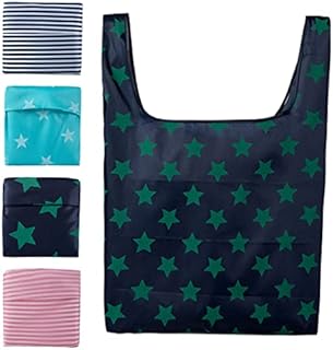 MIVAIUN 4 Pack Foldable Shopping Bags Reusable Portable Handbags Portable Shopping Bags Outdoor Travel Bags Small and Light After Folding For Shopping Household Storage Outdoors