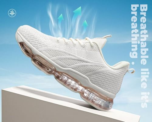 Image of Kapsen Womens Walking Running Shoes Air Cushion Breathable Fashion Tennis Sneakers Mesh Workout Casual Athletic Sports Gym