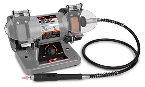 Performance Tool W50003 3-Inch Portable Mini Bench Grinder And Polisher With Flexible Shaft And Accessories, 120W, 0-10000 Rpm #TOP2