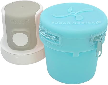 Sugar Medical Travel Protective Case for Dexcom G7 | Diabetic Care Products | Diabetic Dexcom G7 Cover | Protect Dexcom G7| Diabetes Care Aqua