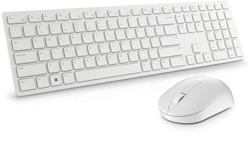 Dell Pro KM5221W Keyboard & Mouse (Renewed), White