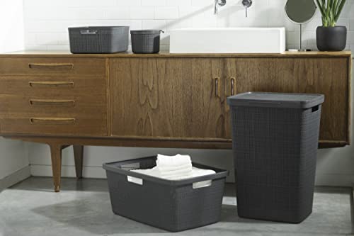 Curver Jute Set con porta biancheria con coperchio...