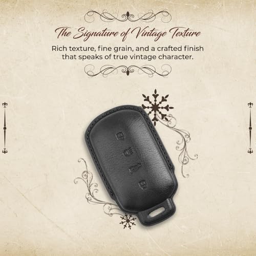 Image of keyzone Leather Key Cover for Tata Harrier, Safari, Sierra, Curvv, Curvv EV Smart Key.