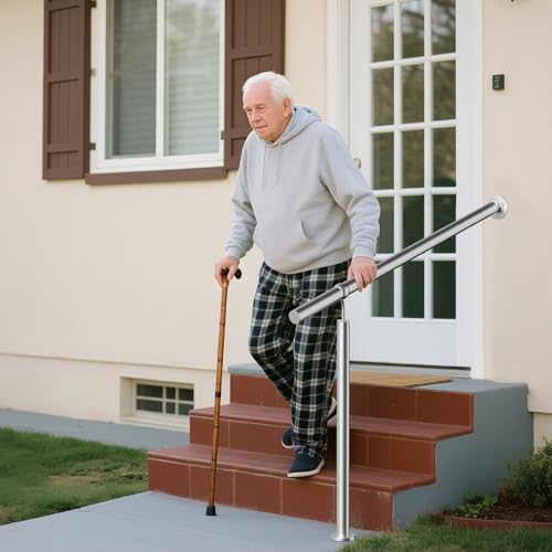 Garde-corps d'escalier robuste de 100 cm, balustrade de transition durable - 5