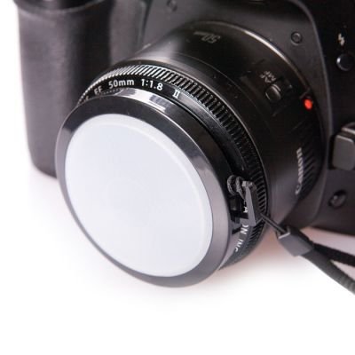 Tappo Per Bilanciamento Del Bianco 55 Mm - Calotta Traslucida Per Fotocamera, Doppia Funzione: Copriobiettivo E Calcolo WB Manuale - 3