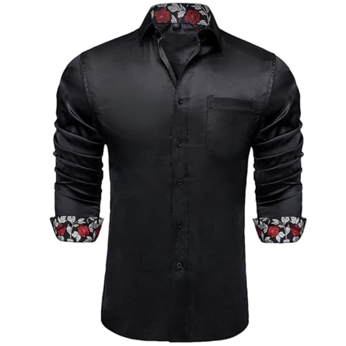 Chemise formelle en satin uni homme pour mariages et soirées habillées