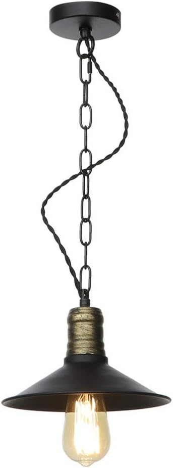 Loft Retro Lights Industrial Antique Wrought Iron Lampshade Hanging Lamp Adjustable Sling E27 Edison Kitchen Island Decorative Lighting Ac Flush Mount Light/E