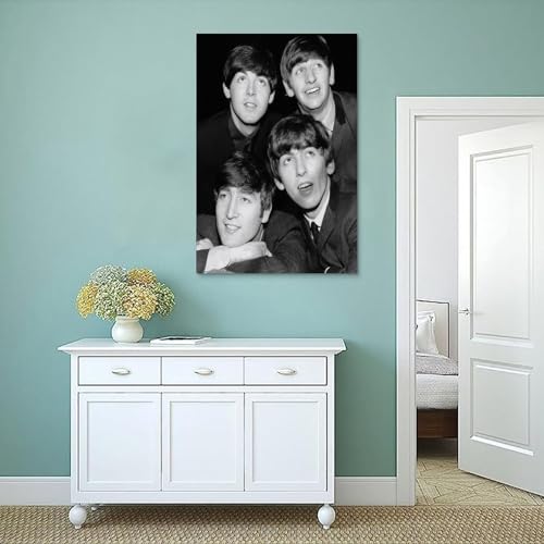 EVMILA Poster décoratif sur toile The Beatles Rock Band – Impression d’art moderne pour chambre à coucher – 60 x 90 cm - Les Beatles, Paul McCartney, John Lennon, RIngo Starr, George Harrison EVMILA Poster décoratif sur toile The Beatles Rock Band - Impression d'art moderne pour chambre à coucher - 60 x 90 cm – Image 5