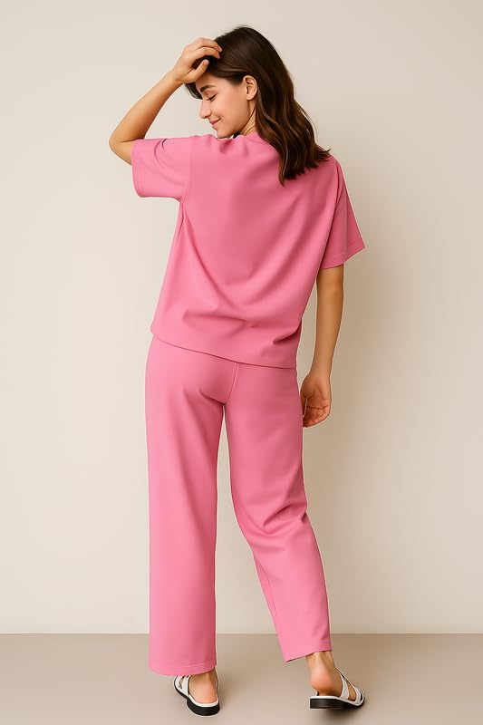 Image of My Swag Womens Cotton Night Suit | T-Shirt and Lower | Summer and Winter Sleepwear