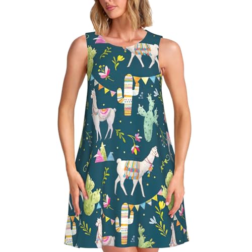 Robe d'été sans manches style tropical pour vos vacances à la plage