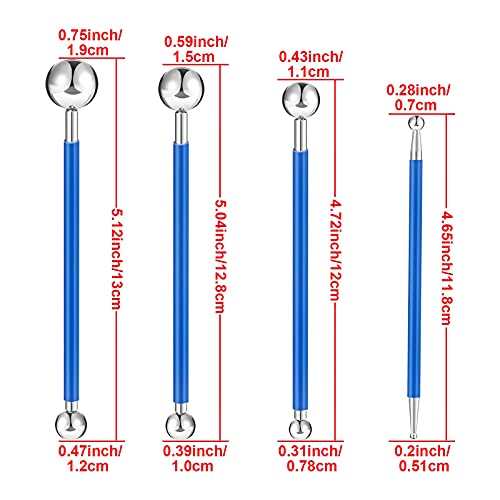 7 stuks breeuwgereedschap kit - 4 metalen bal tegel kit kit kit afwerking gereedschap en 3 voegzaag, tegel gezamenlijke tool, tegel vloer gezamenlijke reparatieset, breeuwen rand gereedschap, kit afwerking - Afbeelding 5