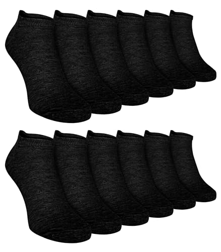 12 Pack Kids Low Cut Sneaker Socks | Sock Snob | Childrens Short Cotton Socks