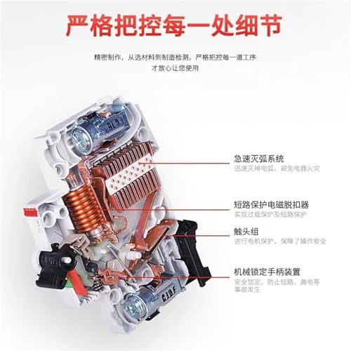 Disjoncteur miniature SH200 3P 20A type D évite coupure moteur