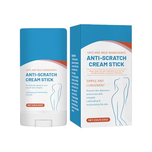 Stick Anti Rozaduras - 15g Bálsamo Hidratante Para La Piel | Stick Anti Fricción Crema Para Rozaduras | Para Piel Sensible Cuerpo Pies Brazos Muslos Hombres Mujeres Playa Deportes Senderismo