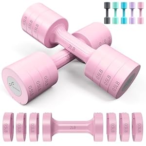 Verstellbare Hanteln Handgewichte Set: Sportneer 1 Paar 0.9-4,5 kg schnell justierbare Hantel Gewicht 6 in 1 gratis Gewichte Hanteln für Damen Herren Zuhause Gym Workout Krafttraining je 0,9-2,3 kg