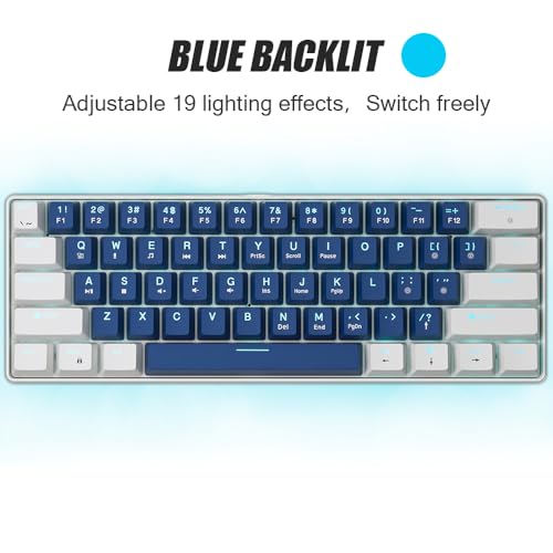 Teclado mecánico para juegos compacto de 61 teclas intercambiables con interruptor rojo 3