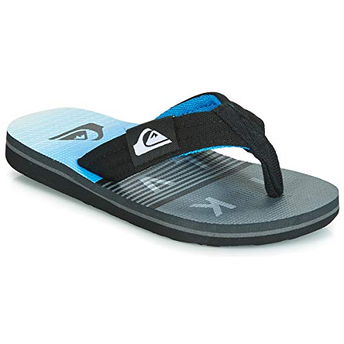 Quiksilver Molokai Layback Youth, Zapatos de Agua, Black Grey Blue, 34 EU