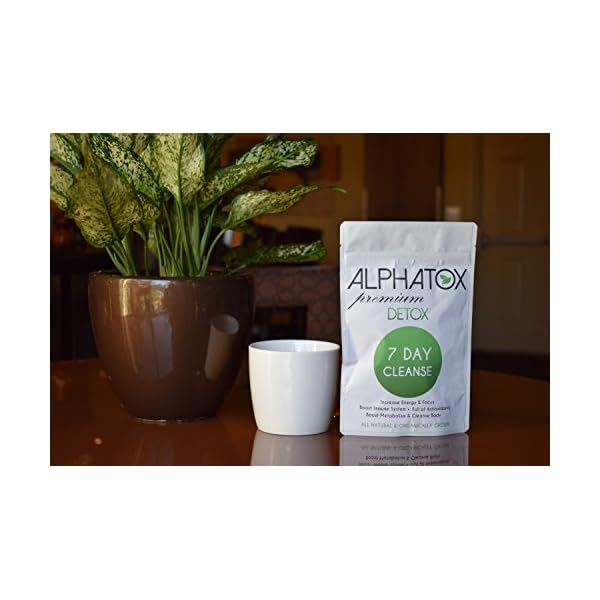 Alphatox 7 Day Premium Detox Tea Cleanse for Women & Men, Helps Lose Weight Naturally, Full of Antioxidants, Reduce Bloat, 7 Slim Herbal Diet Tea Bags, All Organic Teatox Blend