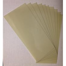 Heavy Duty 14mil Rigid Poly Stencil Sheets - .014" Thick Polyester Sheet 4"x9" 10-Pack