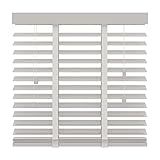 alu jalousie holzoptik ● Ausgezeichnetes Material: Die Holzjalousien sind aus hochwertigem Lindenholz mit 50 mm verdickten verstellbaren Lamellen, sicher und gesund, langlebig, nicht leicht zu brechen, nicht leicht zu verformen, glatte Textur, gut verarbeitet, mit Retro-Holzoptik und einfach und eleganter Stil kann für Sie eine elegante Wohnatmosphäre schaffen.