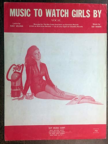 MUSIC TO WATCH GIRLS BY (Sid Ramin 1966 SHEET MUSIC) excellent condition