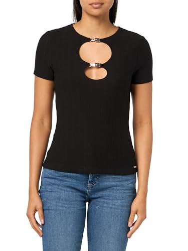 GUESS Women's Eco Short Sleeve Valeriahook Top