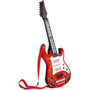 Tickles Red Rockband Musical Instrument Guitar Toy for Kids Boys