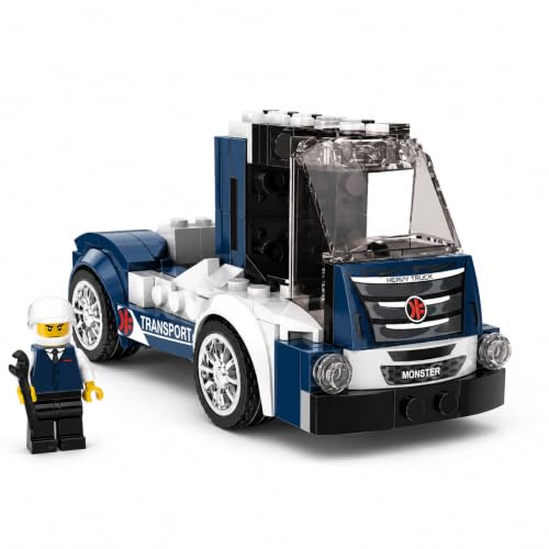 Image of Yashoni Automotive Building Blocks Toy Set for Kids | 10+ Construction Models in one Set| Aircraft, Excavator, Jeep, Car Model Building Kit | Educational STEM Toy | Ages 6+ (Heavy Truck)