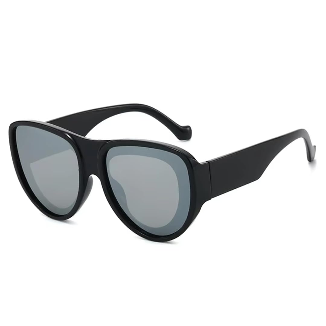 Gafas de sol de gran tamaño para mujer, protección UV400, estilo punk