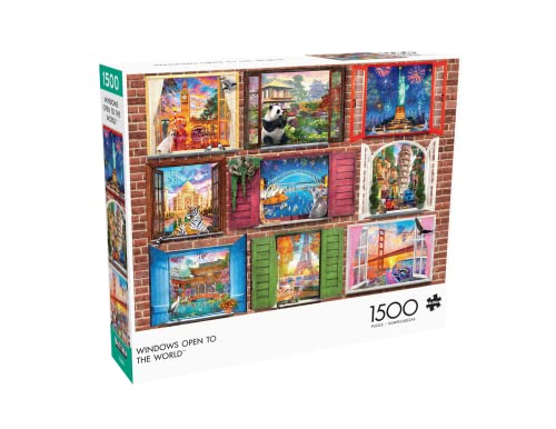Buffalo Games - Windows Open to The World - 1500 Piece Jigsaw Puzzle, Multicolor, 1500 pièces, 26.5 x 38.5 cm - Image 3