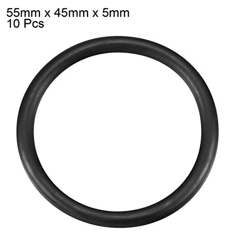 PATIKIL 55mmx45mmx5mm Nitrile Gomma O-ring, 10pz