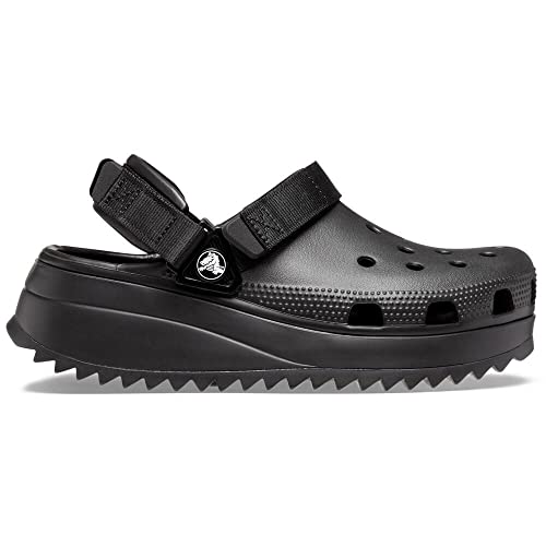 Crocs Unisex Classic Hiker Clogs, Black/Black, 4 Men/6 Women2