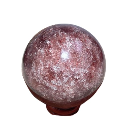 Cadeau en quartz fraise et fleur de cristal pour anniversaire et crémaillère
