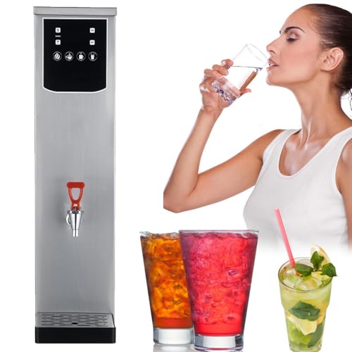Caldera de Agua Caliente Comercial de 20 Litros, 2,5 Kw, Llenado AutomáTico, Acero Inoxidable, Control AutomáTico de Temperatura, Calentador de Agua para Preparar Café, Panel de Control Digital,10L