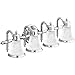 Moen YB9864CH Waterhill 4-Light Dual-Mount Bath Bathroom Vanity Fixture with Frosted Glass, Chrome