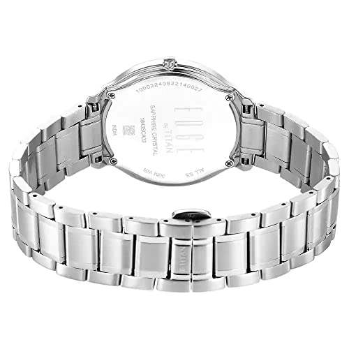 Titan Edge Metal Silver Dial Stainless Steel Strap Analog Watch for Men-NS1843SM02 - Image 4