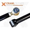 CORE 4X4-2pc Crawl Series Front, Rear Adjustable Track Bar Kit - Compatible with Jeep Wrangler JK/JKU 07-18 (Charcoal)
