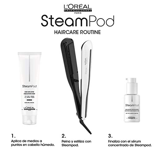 L'Oreal Professionnel Steampod - Crema de Alisado para Cabello Grueso, 150  ml : Amazon.es: Belleza