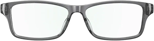 Amazon Echo Frames, an Alexa device (newest model), Smart glasses with Alexa, Modern Rectangle frames in Charcoal Gray with blue light filtering lenses