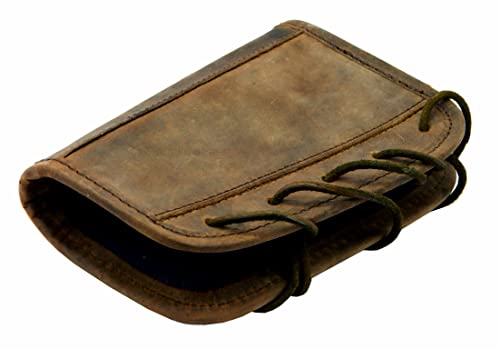 Leather Gun Buttstock Cover Cheek Rest Pad With Rifle Shell Holder Ammo Cartridge 30-06,30-30,.308 (Right Hand - Rustic Brown) #TOP6