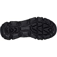Skechers, VERTICE A Donna, Rete Sintetica Nera con Finiture Nere, 35.5 EU